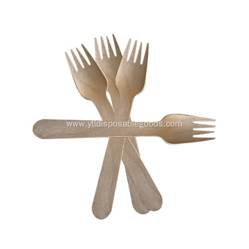 160mm disposable wooden fork